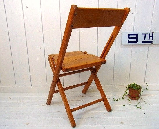SNYDER CHAIR 木製② アンティーク・フォールディングチェア 折り畳み・イス 木製椅子