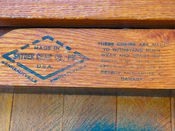 SNYDER CHAIR 木製② アンティーク・フォールディングチェア 折り畳み・イス 木製椅子