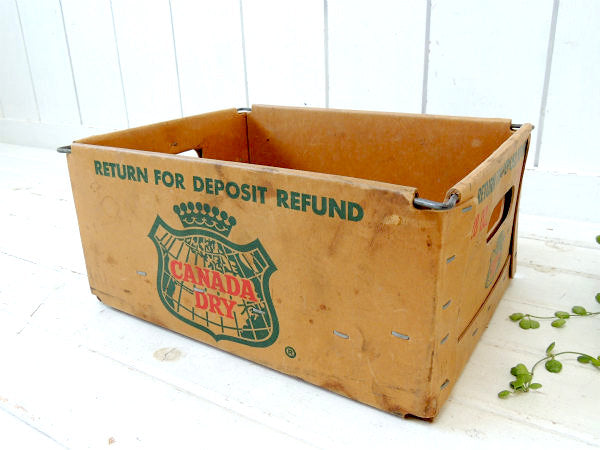 カナダドライ・CANADA DRY ビンテージ・ボトルケース・アドバタイジング・USA 収納
