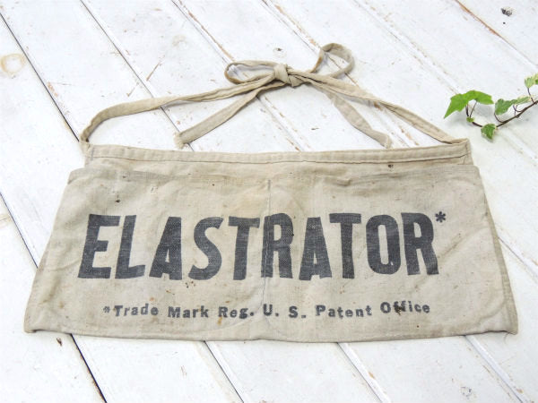 【CALIFORNIA×サンフランシスコ】ポケット付き・ヴィンテージ・ワークエプロン・ワークスタイル