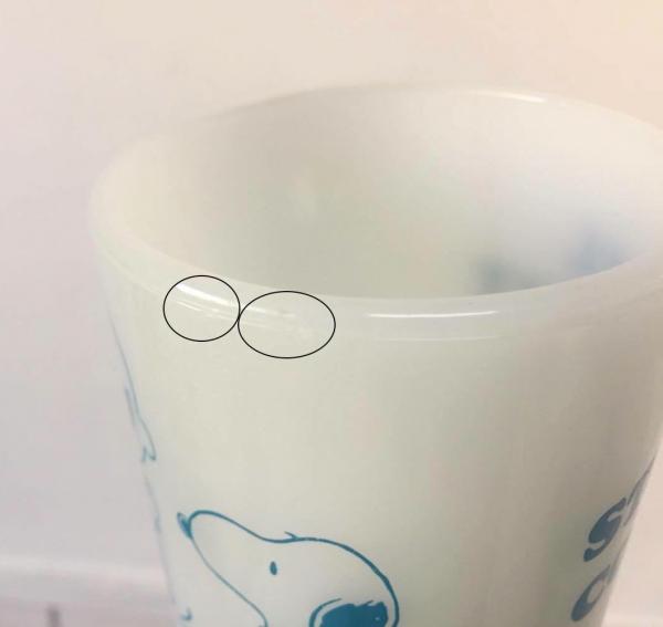 【Fire King】ファイヤーキング・スヌーピー&チャーリーブラウン・マグカップ/SNOOPY