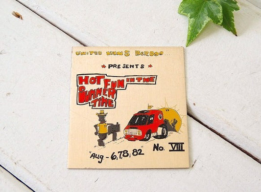【1982/HOT FUN IN THE SUMMER..】バニング・ビンテージ・アルミプレート