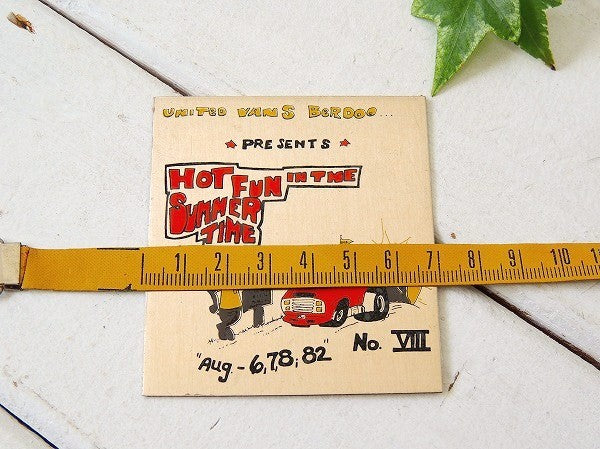 【1982/HOT FUN IN THE SUMMER..】バニング・ビンテージ・アルミプレート