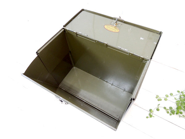 【MASO STEEL】アーミーメタルカラー・工業系・ヴィンテージ・スチール・ファイルケース