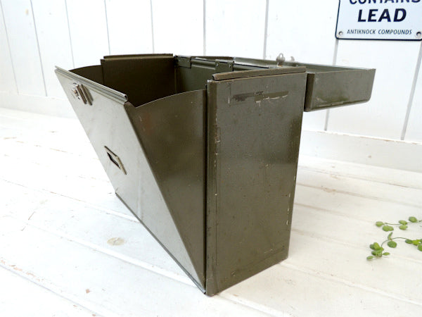 【MASO STEEL】アーミーメタルカラー・工業系・ヴィンテージ・スチール・ファイルケース