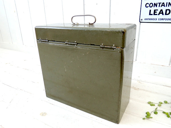 【MASO STEEL】アーミーメタルカラー・工業系・ヴィンテージ・スチール・ファイルケース