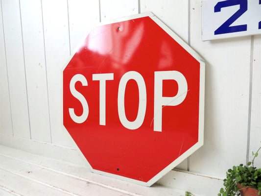 【STOP】米国標識・ヴィンテージ・ストリートサイン・道路標識 ・看板・USA