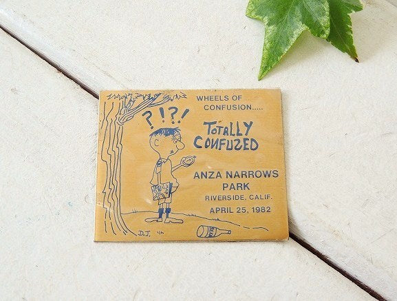 【1982/CALIF】WHEELS OF CONFUSIONビンテージ・ダッシュボードステッカー