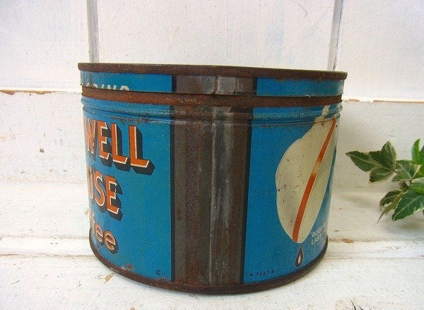 【MAXWELL HOUSE】ブリキ製・ヴィンテージ・コーヒー缶/ティン缶 USA