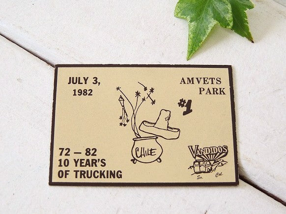 1972-1982’s アメ車 カスタムカー バニング カリフォルニア車中泊トラッキン USA ビンテージ・ダッシュボード ステッカー バンライフ