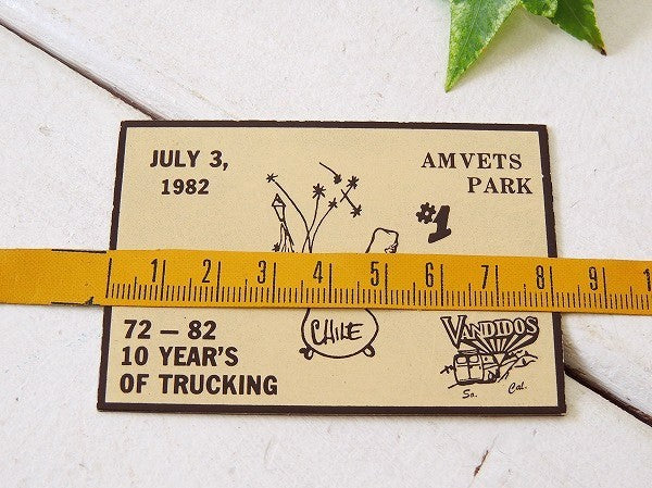 1972-1982’s アメ車 カスタムカー バニング カリフォルニア車中泊トラッキン USA ビンテージ・ダッシュボード ステッカー バンライフ