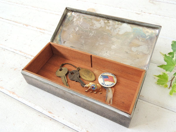 【1969s】フィッシングトーナメント・シルバー製・シガーボックス・煙草ケース・宝石箱・記念品