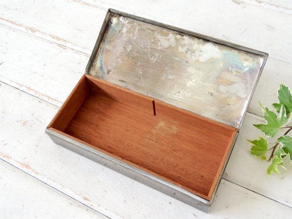 【1969s】フィッシングトーナメント・シルバー製・シガーボックス・煙草ケース・宝石箱・記念品