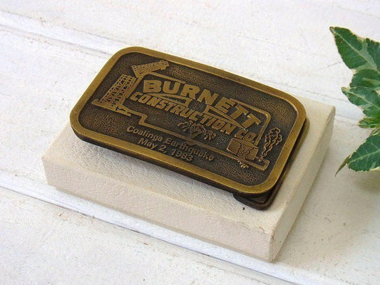 BURNETT アドバタイジング・デッドストック・アメリカンビンテージ・80's・バックル USA