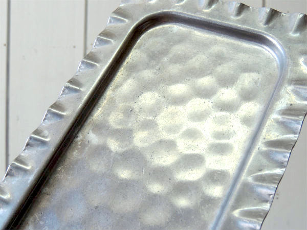 Cromwell オールド ハンドメイド アルミ製 アンティーク トレイ 皿 マネートレイ アクセサリートレイ USA