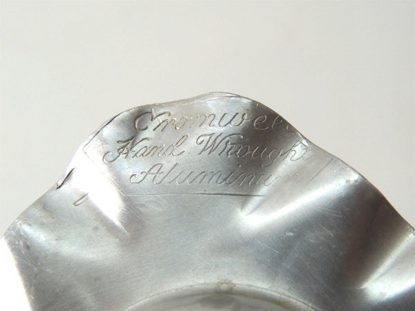 Cromwell オールド ハンドメイド アルミ製 アンティーク トレイ 皿 マネートレイ アクセサリートレイ USA