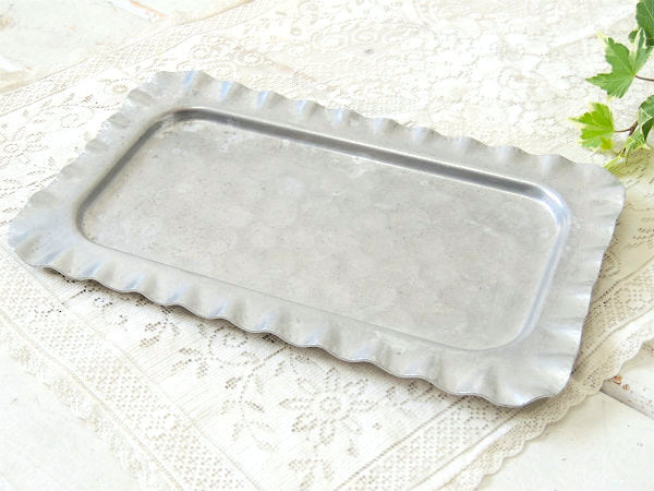 Cromwell オールド ハンドメイド アルミ製 アンティーク トレイ 皿 マネートレイ アクセサリートレイ USA