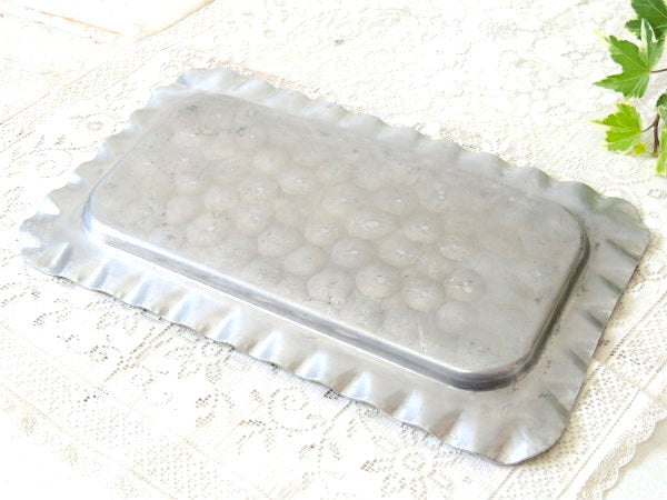 Cromwell オールド ハンドメイド アルミ製 アンティーク トレイ 皿 マネートレイ アクセサリートレイ USA