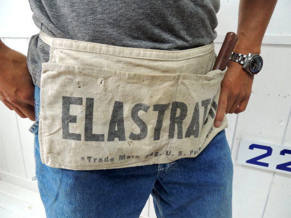 【CALIFORNIA×サンフランシスコ】ポケット付き・ヴィンテージ・ワークエプロン・ワークスタイル