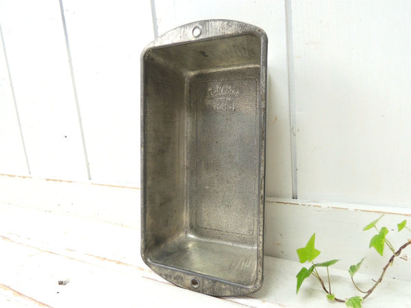 【BakeKing】ティン製・ヴィンテージ・パウンドケーキモールド/ベーキングティン/菓子型/焼型