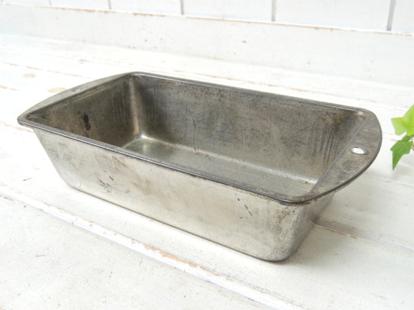 【BakeKing】ティン製・ヴィンテージ・パウンドケーキモールド/ベーキングティン/菓子型/焼型