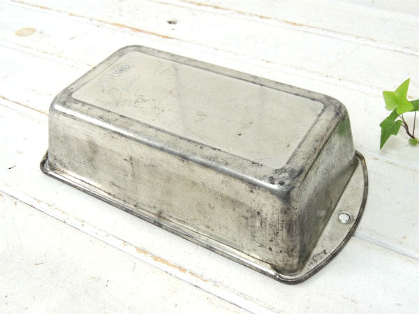 【BakeKing】ティン製・ヴィンテージ・パウンドケーキモールド/ベーキングティン/菓子型/焼型