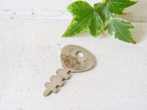 【BASCO/C2】USA英字&ナンバー入り・鍵・ビンテージ・キー