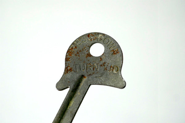 BORAXO ホーロー製・アンティーク・ソープディスペンサー・USA・石鹸入れ 専用キー 鍵