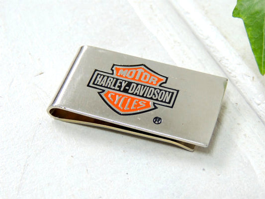 1984s・ハーレーダビッドソン ビンテージ・マネークリップ・アドバタイジング・USA・バイク