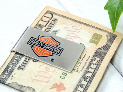 1984s・ハーレーダビッドソン ビンテージ・マネークリップ・アドバタイジング・USA・バイク