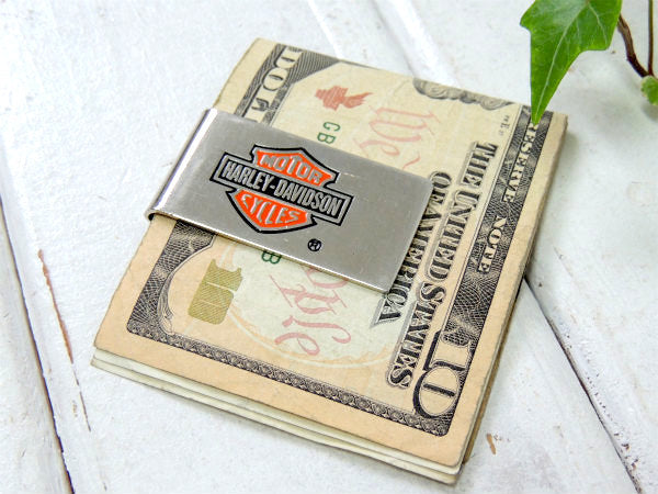 1984s・ハーレーダビッドソン ビンテージ・マネークリップ・アドバタイジング・USA・バイク