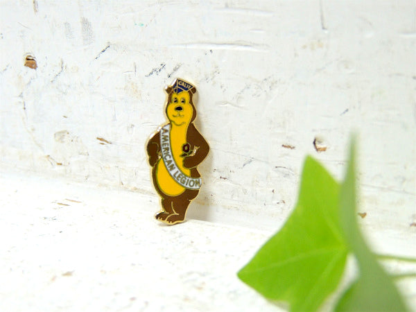 【AMERICAN LEGION・CALIF】熊・モチーフ・ヴィンテージ・ピンバッジ・ミリタリー