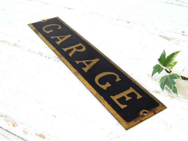 GARAGE ガレージ 真鍮製 ノスタルジック デッドストック ヴィンテージ サイン 看板 USA