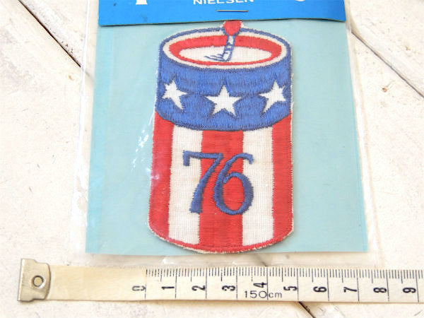 ロウソクモチーフ・1976’s ・アメリカ・200周年☆・アクセサリー・ヴィンテージ・刺繍・ワッペン