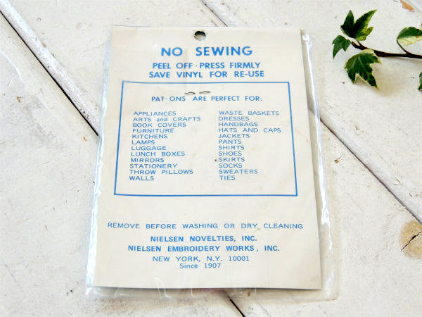 ロウソクモチーフ・1976’s ・アメリカ・200周年☆・アクセサリー・ヴィンテージ・刺繍・ワッペン