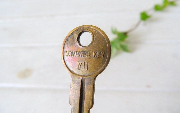 【NATIONAL KEY/Y11】ビンテージ・鍵・キー・USA・ナンバー入り