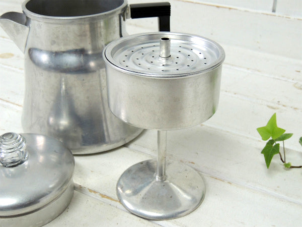 【WEAR EVER】アルミ製・8カップ・ビンテージ・パーコレーター・アウトドア・USA・ポット