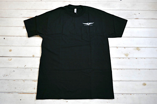 78 スキップフライ サーフボード Frye Wings ブラック×ブルー 限定 Tシャツ L