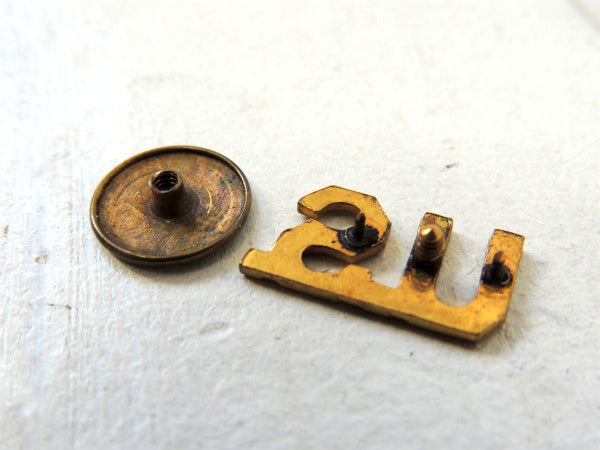 【U.S.・ミリタリー】ヴィンテージ・US ARMY・ピンバッジ・ピンズ・スクリュー式ネジ