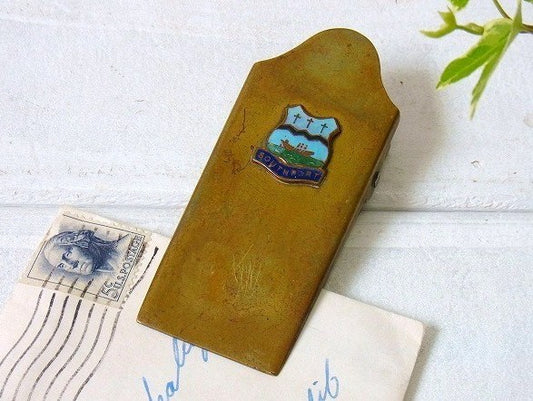 SOUTHPORT 十字架柄 真鍮製 オールド アンティーク クリップ ペーパークリップ USA