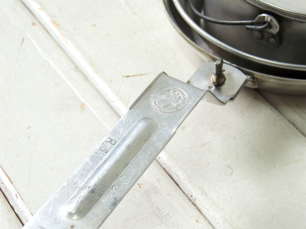 【ボーイスカウト】REGAL社・アルミ製・60'sヴィンテージ・メスキット・フライパン&皿&鍋セット