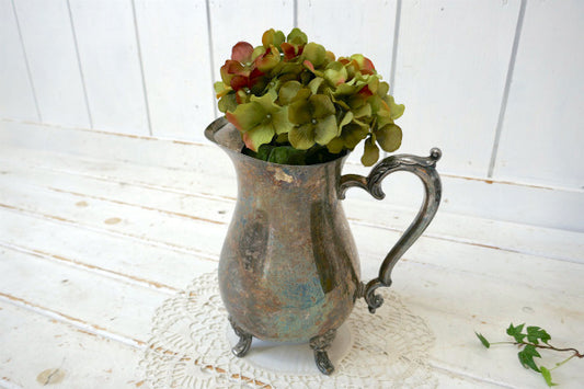 ONEIDA シルバープレート 猫足 デザイン アンティーク ピッチャー 水差し フラワーポット