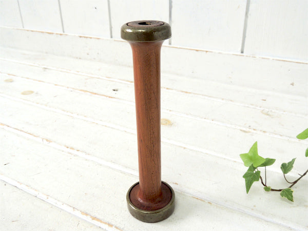 古い 木製・工業用 アンティーク・糸巻き・ボビン・スプール・USA 裁縫道具・店内装飾