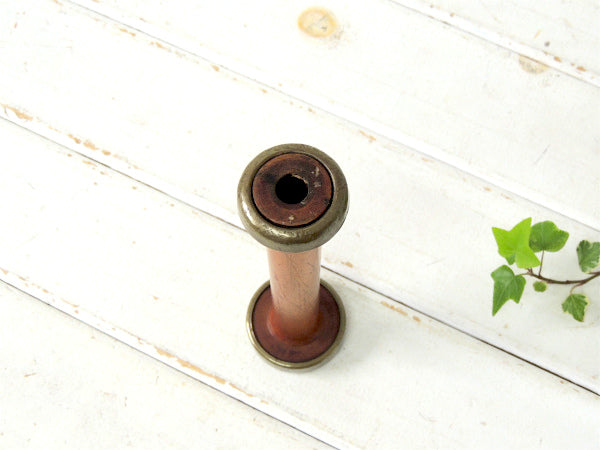 古い 木製・工業用 アンティーク・糸巻き・ボビン・スプール・USA 裁縫道具・店内装飾