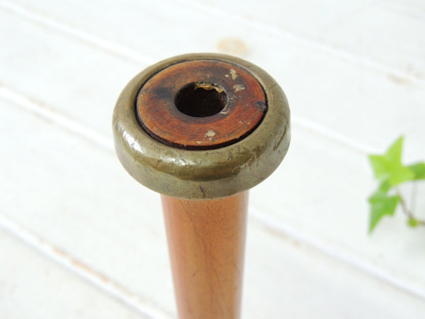 古い 木製・工業用 アンティーク・糸巻き・ボビン・スプール・USA 裁縫道具・店内装飾