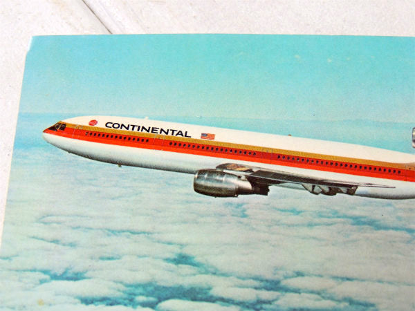 コンチネンタル航空機・DC-10 デッドストック・ヴィンテージ・ポストカード・絵葉書