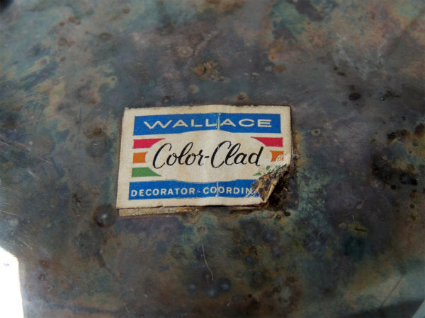 【60s・WALLACE】ミッドセンチューリー・トライアングル・レトロモダン・デコ・シルバー・トレイ