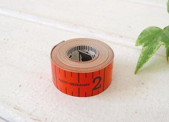 西ドイツ製・センチ&インチ表記・小さなアンティーク・メジャーテープ/メジャー/GERMANY