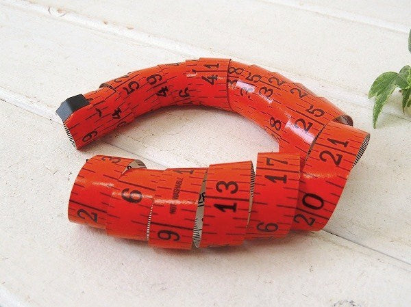 西ドイツ製・センチ&インチ表記・小さなアンティーク・メジャーテープ/メジャー/GERMANY