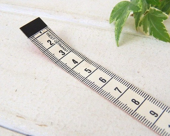 西ドイツ製・センチ&インチ表記・小さなアンティーク・メジャーテープ/メジャー/GERMANY